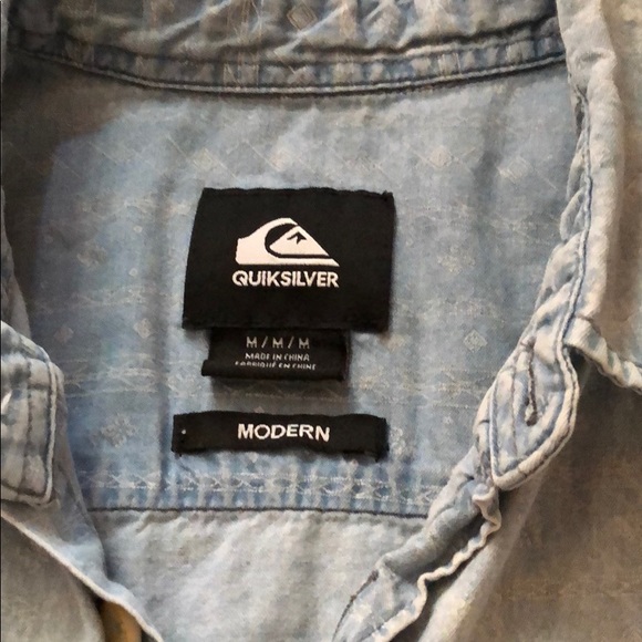 BOYS - Denim Button Down Shirt - Size M/Youth - Picture 5 of 5